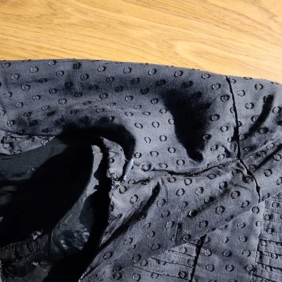 Moulinette Soeurs Black Pleated Fit and Flare Midi Dress - Picture 7 of 10